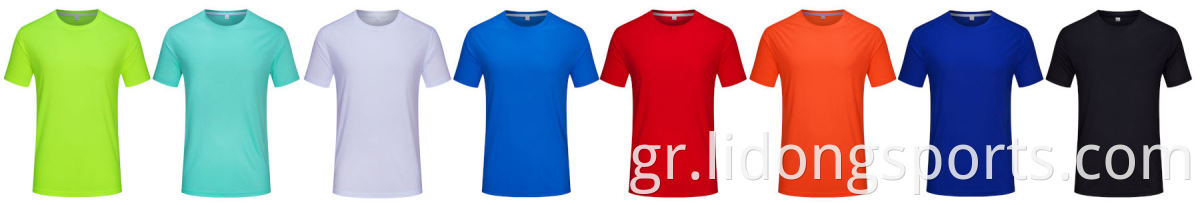 Απλό γαλάζιο μπλε πολυεστέρα γυμναστήριο άνθρωπος t-shirt χονδρική λεπτή ταιριάζει κοντό μανίκι t πουκάμισο για άνδρες 2021
